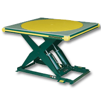 Southworth Scissor Lift Table with Flush Mount Turntable